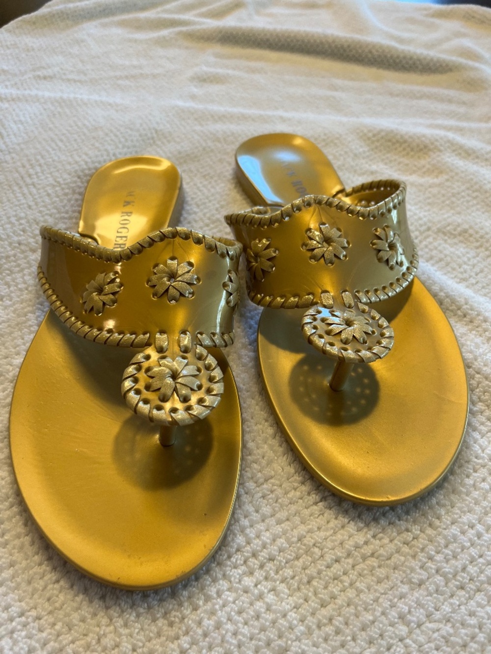 Jack Rogers Gold sandals
